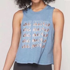 Spiritual Gangster Blue 'Be Kind' Women's Tank Top-M